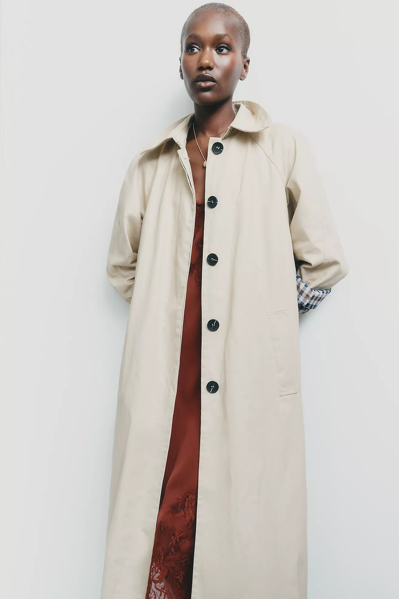 Long Trench Coat Jacket | Anthropologie (US)