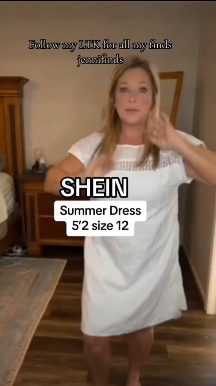I have been loving dresses lately. Let me tell you she has some of the cutest dresses they’re inexpensive and they’re so easy to style and they’re comfortable and cute.
#SHEIN @SHEIN 
Dress size 12
The bag isn’t available anymore so I added other options 
Sandals I wear US8 got Euro39 fit perfect. Top mirror


#LTKShoeCrush #LTKItBag #LTKVideo