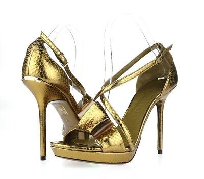 Burberry Prorsum Berkeley Snakeskin Bow Metallic Bronze High Heel Sandals Size39  | eBay | eBay US