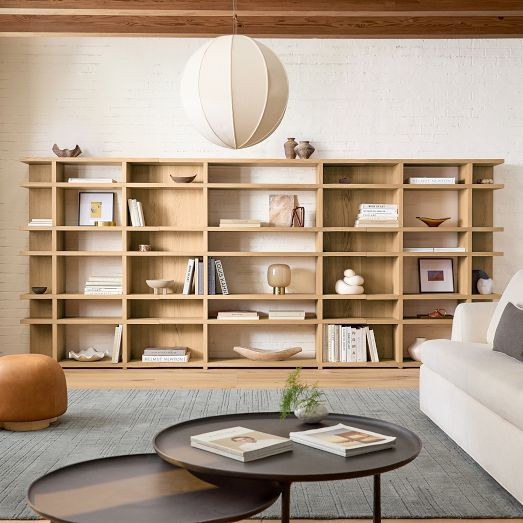Wallace Modular Shelf Set (168") | West Elm (US)