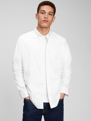 COOLMAX&#153 EcoMade Performance Poplin Shirt in Standard Fit | Gap (US)