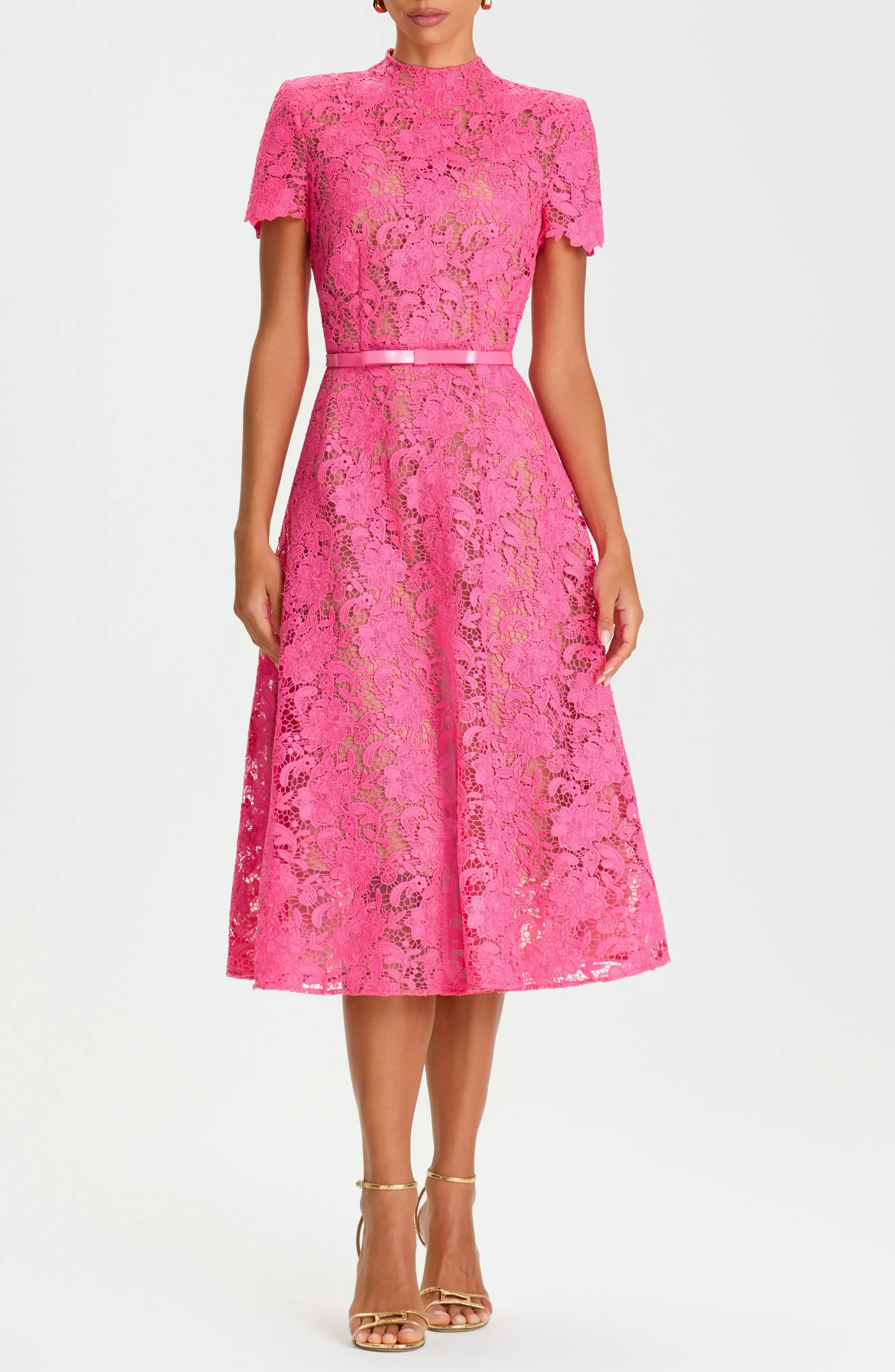 Belted Lace Cocktail Dress (Women) | Nordstrom | Nordstrom