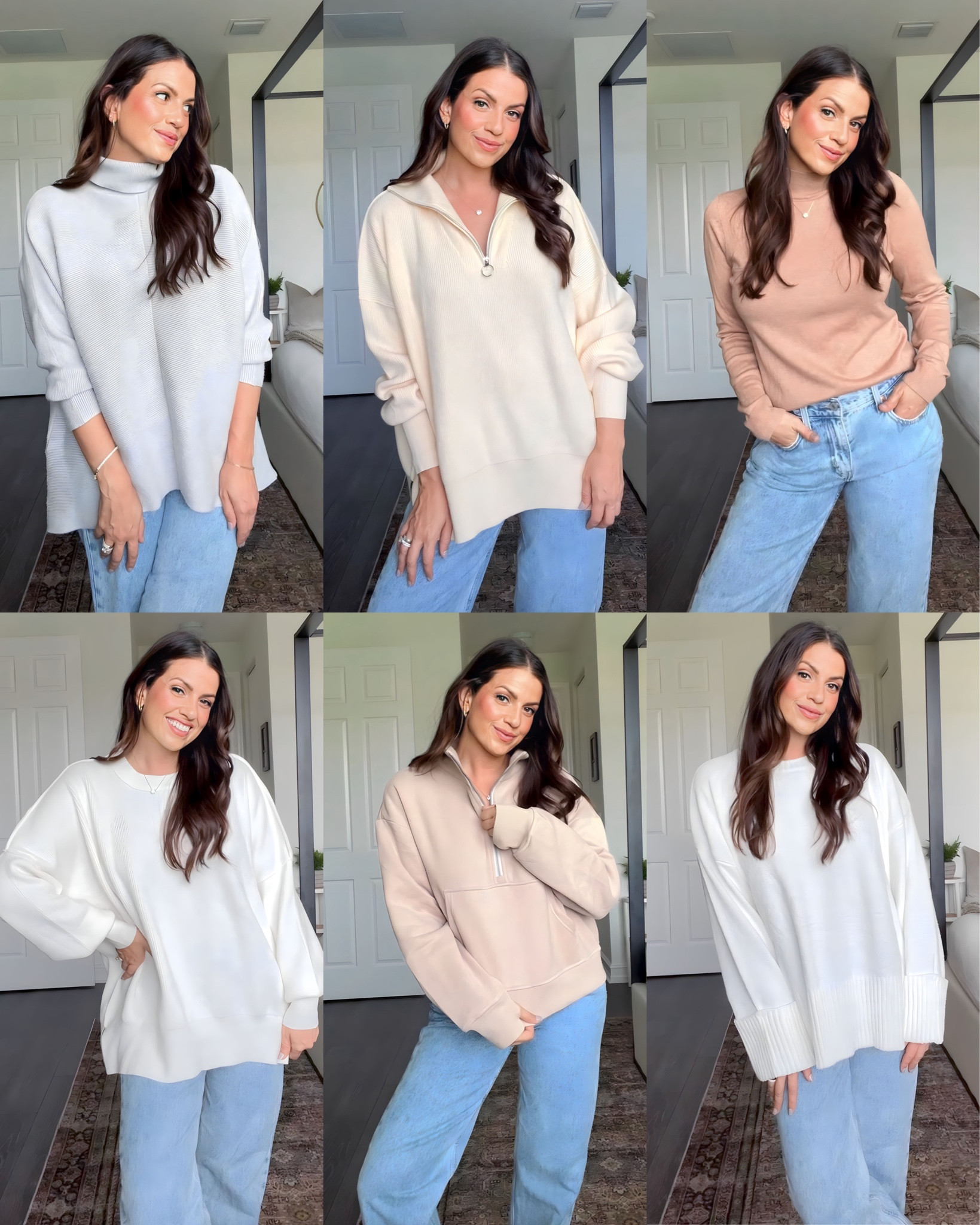 Amazon sweater sale! 

Top left: runs oversized
Top center: runs oversized 
Top right: runs TTS
Bottom left: runs oversize 
Bottom center: runs TTS
Bottom right: runs oversize 

Fall outfits
Amazon outfit 
Jeans 
Sweater 

#LTKmidsize #LTKstyletip #LTKfindsunder50