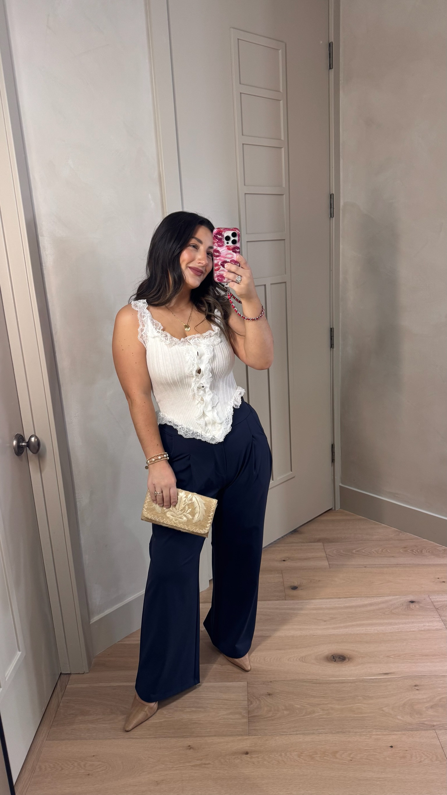 Cute spring/summer event look! 

Top size small 
Pants size medium 27” 

5’0” 140lbs

#LTKootd #LTKSeasonal #LTKPetite