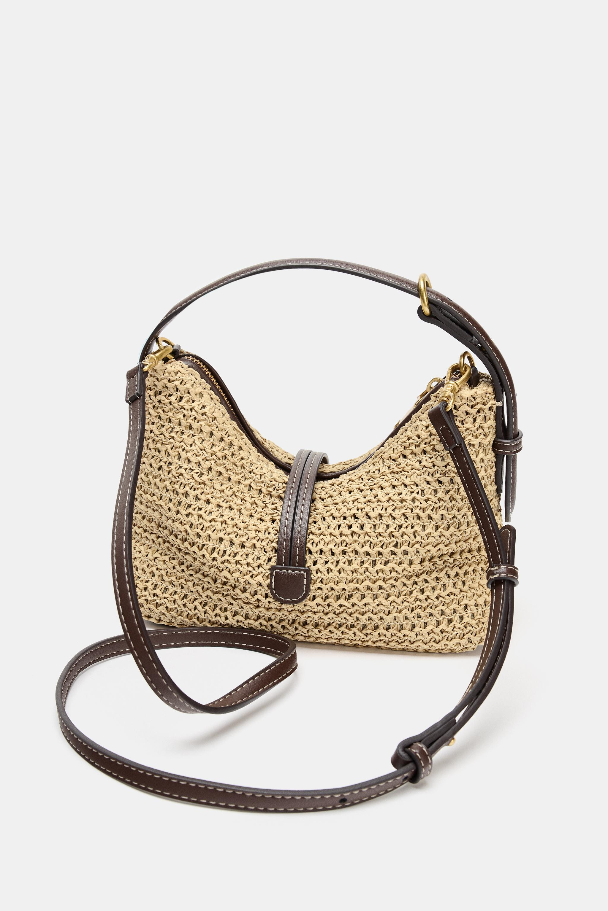 WOVEN MINI BUCKET BAG | Zara US
