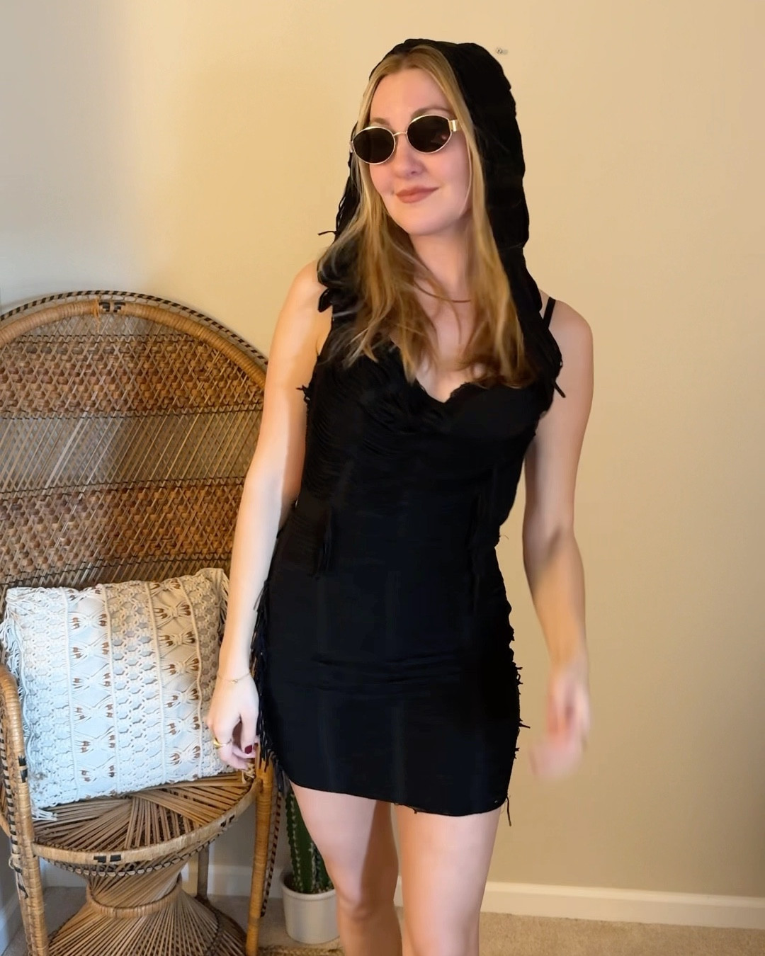 Cute hood black festival dress 

#LTKActive #LTKOver40 #LTKStyleTip