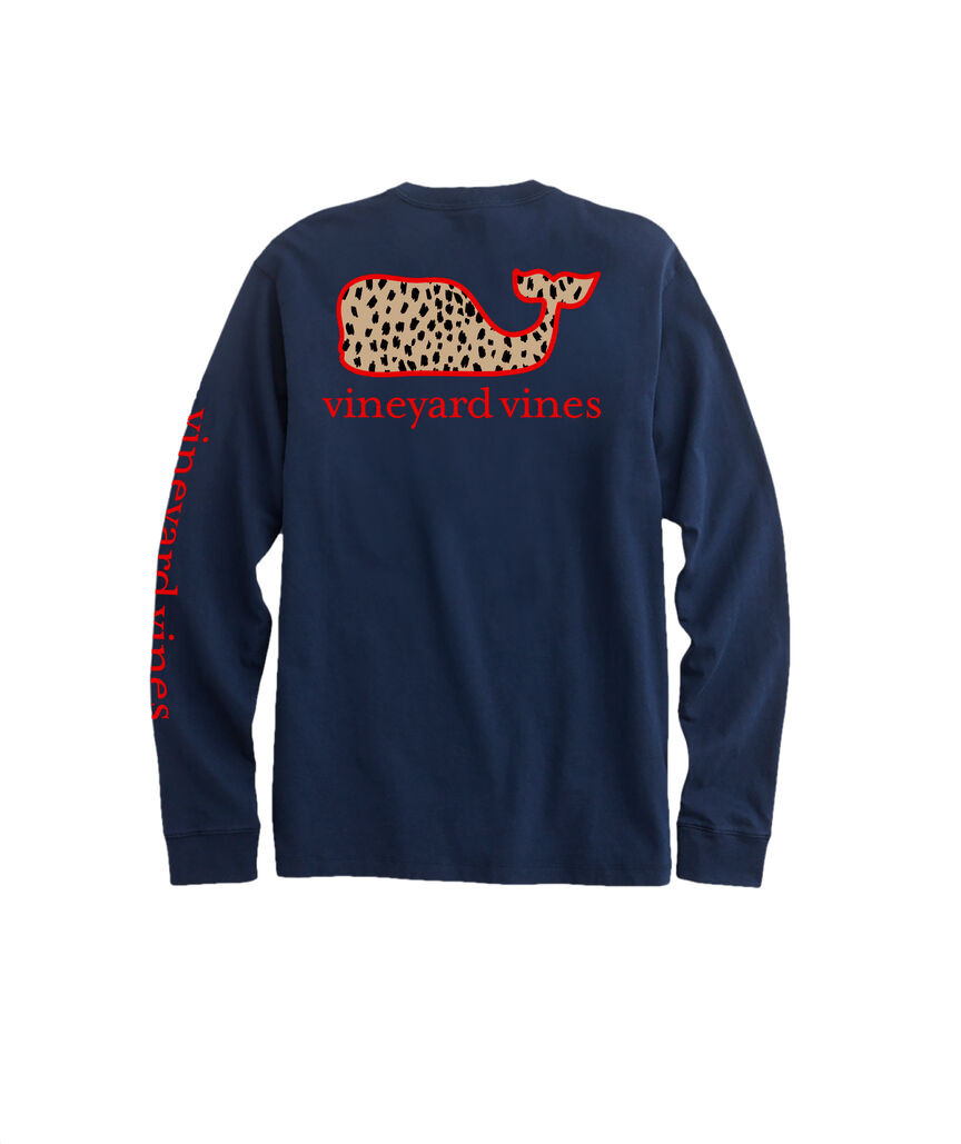 OUTLET Women's Spotted in the Wild Whale Long-Sleeve Pocket Tee | vineyard vines