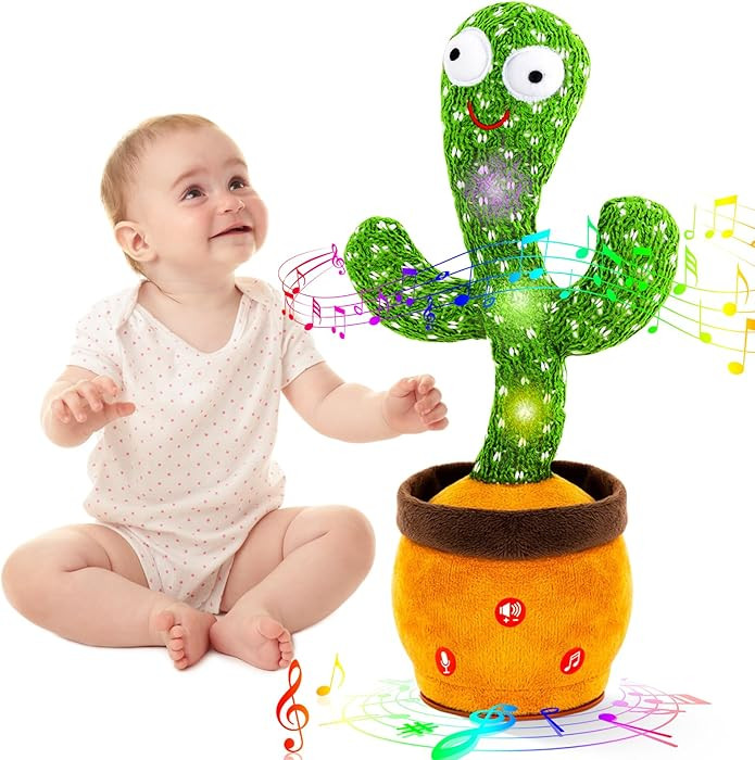 Ayeboovi Dancing Baby Toys, Interactive Talking Cactus Toy
        Singing Cactus Toddler Toys, R... | Amazon (US)