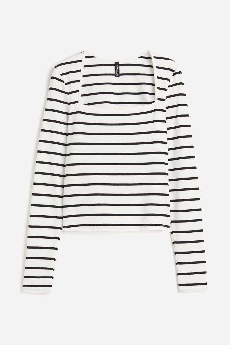 Square-neck Jersey Top | H&M (US + CA)