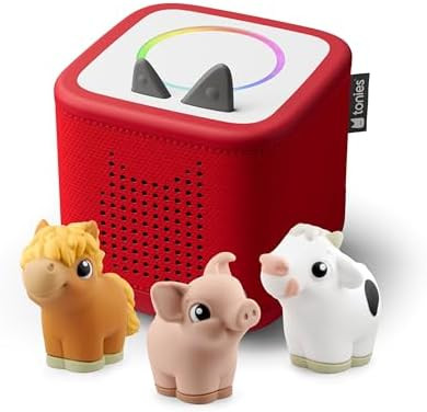 Toniebox 2 My First Farm Bundle for Kids 1+ with Soft and Squeezable Cow, Horse, and Pig - Sunset... | Amazon (US)