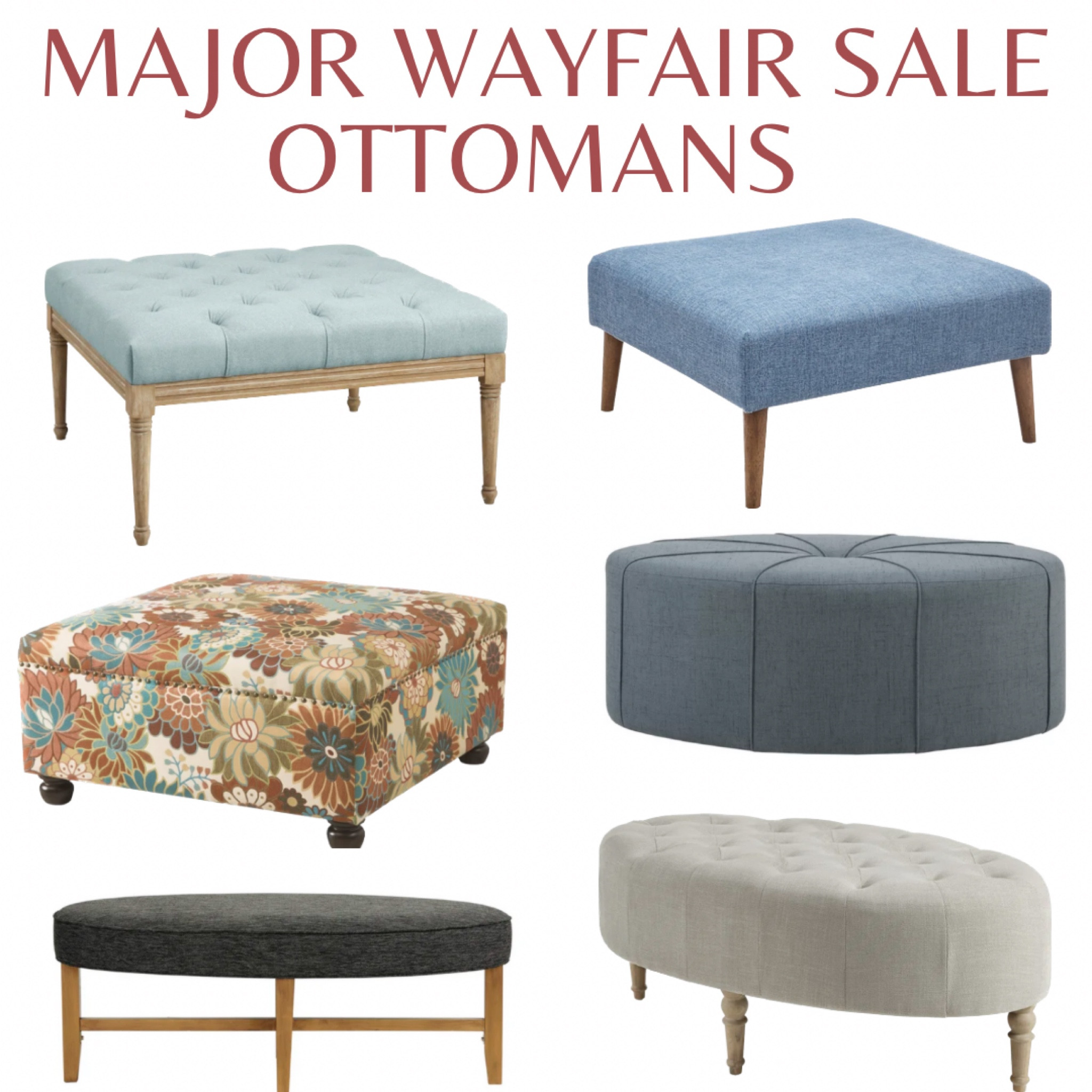Ottomans in the Wayfair furniture sale!

Living room, living room decor, living room furniture, sale alert, discount, style ideas, sitting room decor, style tips, living room style idea

#LTKhome #LTKsalealert #LTKstyletip