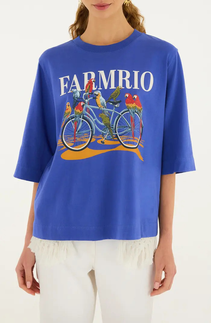 Bike Birds Graphic Boxy T-Shirt | Nordstrom