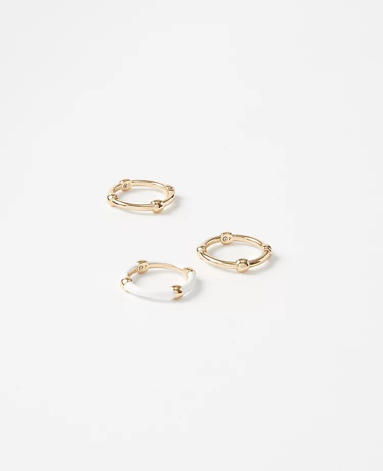 Enamel Metal Ring Set | Ann Taylor (US)