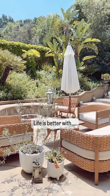 Backyard ready for summer. The more fluff the better! 

#outdoordecor #patiodecor #outside #furniture

#LTKVideo #LTKStyleTip #LTKHome