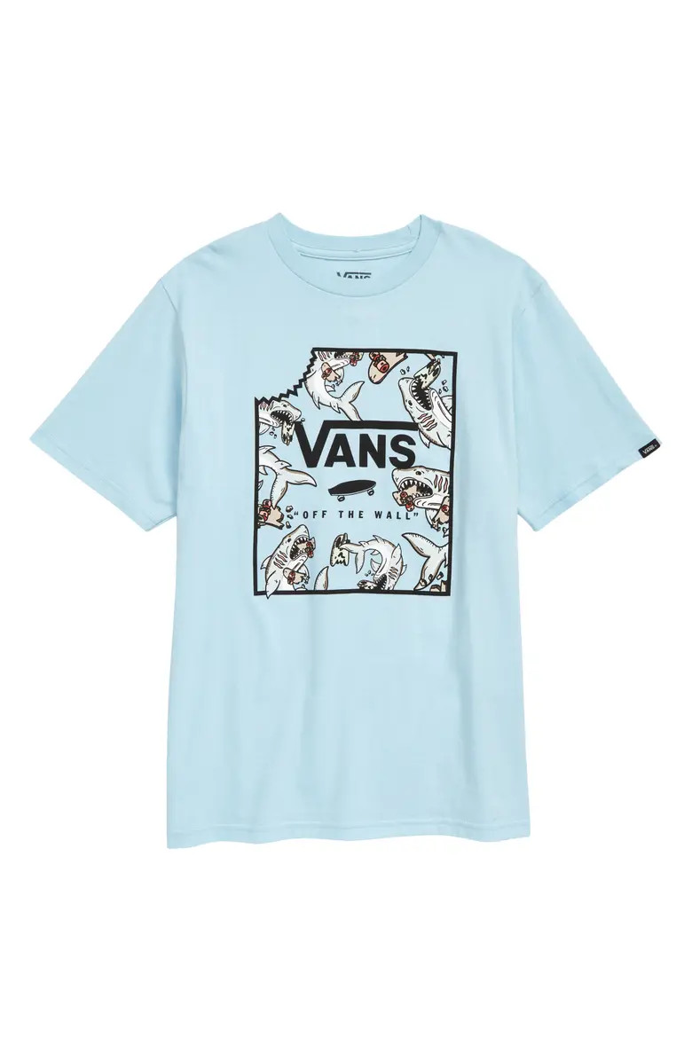 Kids' Shark Bite Box Logo Cotton Graphic Tee | Nordstrom