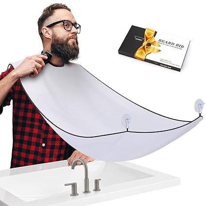 Beard Bib Apron Hair Catcher for Shaving Non-Stick Shave Cape Grooming Accessories Gifts for Men ... | Amazon (US)