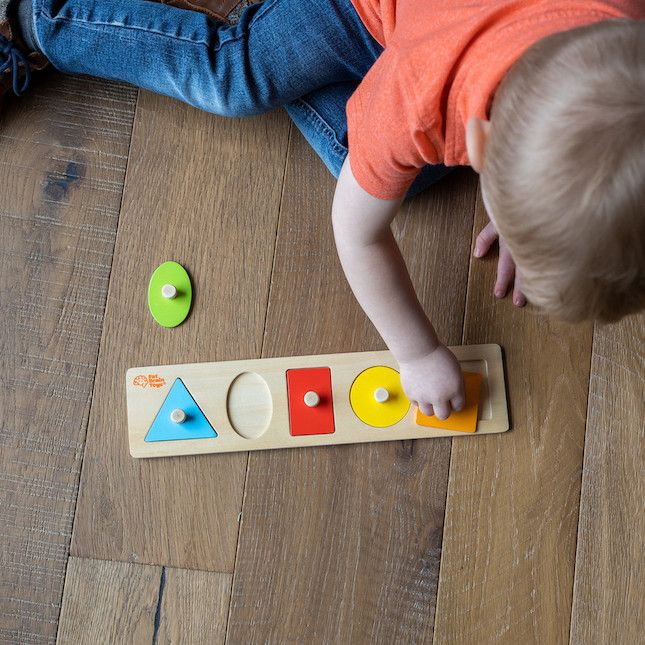 Let's Learn Shapes! Wooden Puzzle | Fat Brain Toys