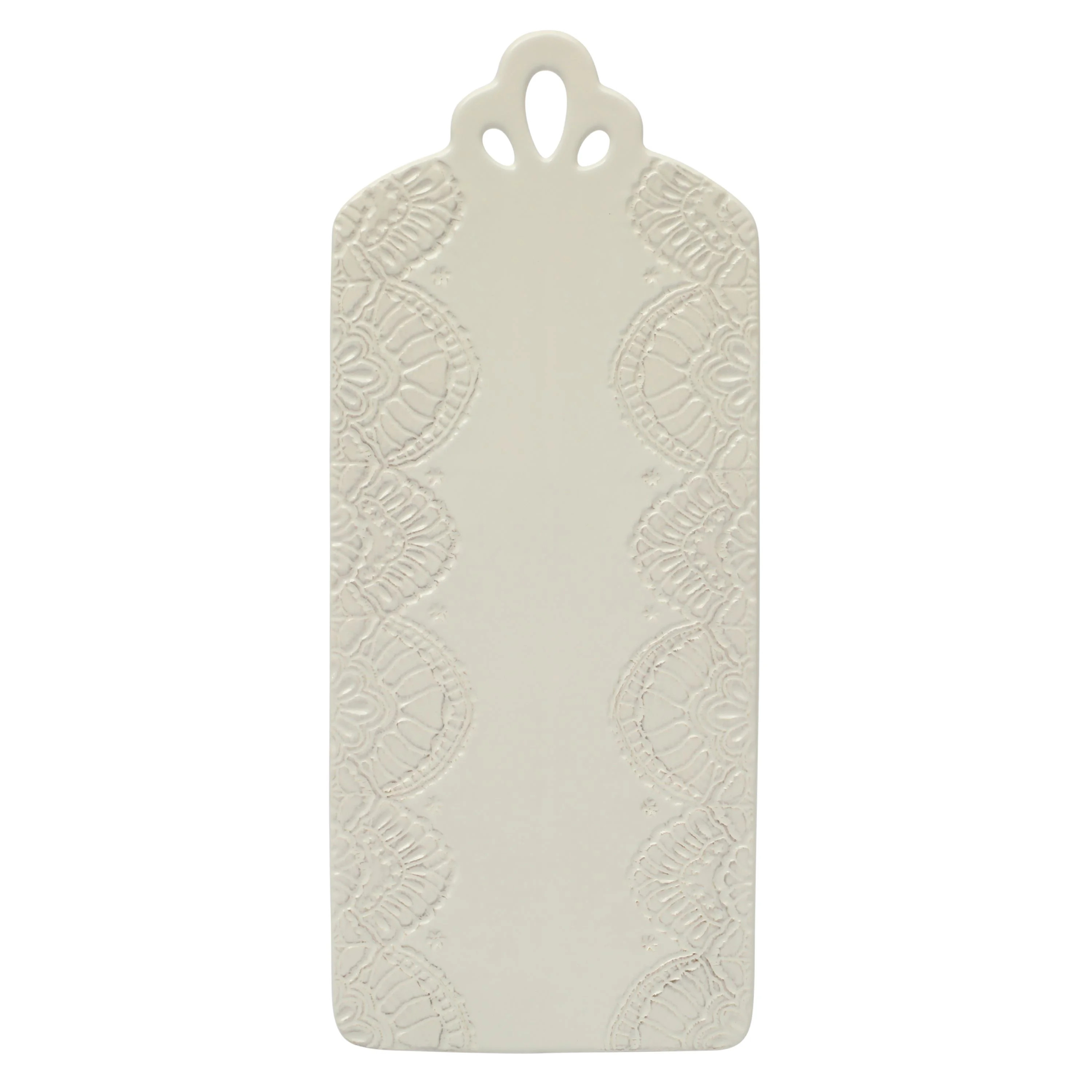 The Pioneer Woman Vintage Lace Stoneware Serving Board, Linen | Walmart (US)
