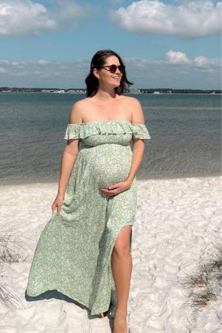 This maternity beach dress is so flattering!

#LTKunder100 #LTKbump