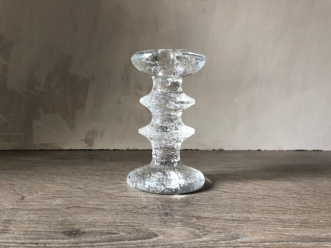 Vintage Iittala Festivo Two Ring Candle Holder Icy 1960s - Etsy | Etsy (US)