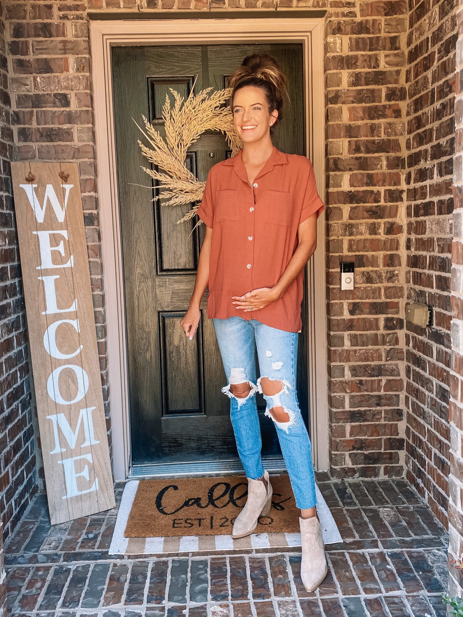 Maternity looks, pregnancy style, pink blush maternity, maternity jeans

NICOLEAMCINTOSH25 for 25% off 

#LTKunder50 #LTKstyletip #LTKbump