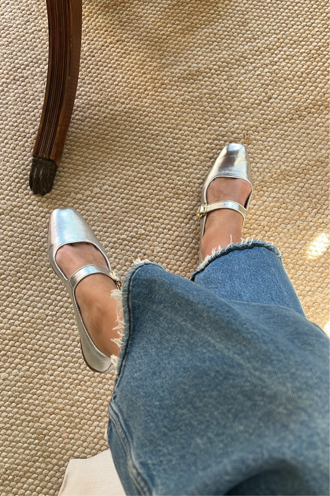 Silver Mary Jane flats 

Obsessed 

#LTKShoeCrush