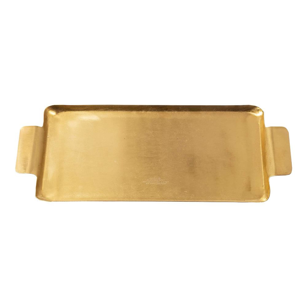 Rectangular Tray, Brass | West Elm (US)