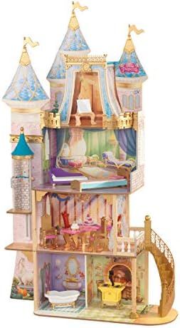 KidKraft Disney Princess Royal Celebration Wooden Dollhouse with 10-Piece Accessories and Bonus S... | Amazon (US)
