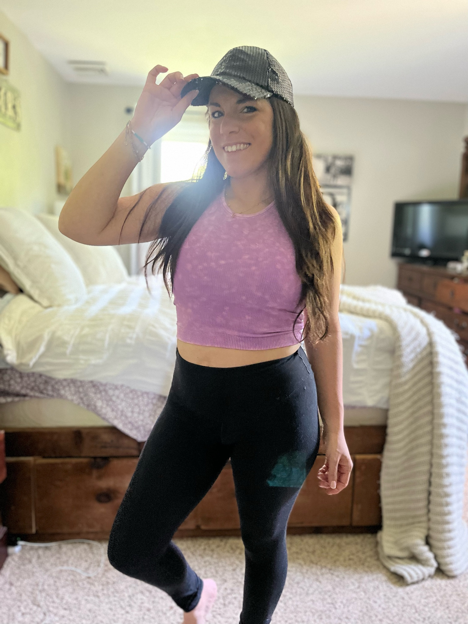 Obsessed with this too from the Alexander Jane boutique. Never been a crop top fan but this is comfy, cute and is long enough that I don’t feel like my whole stomach is out! Perfect for under something or on its own!!! 

#LTKTravel #LTKSeasonal #LTKActive