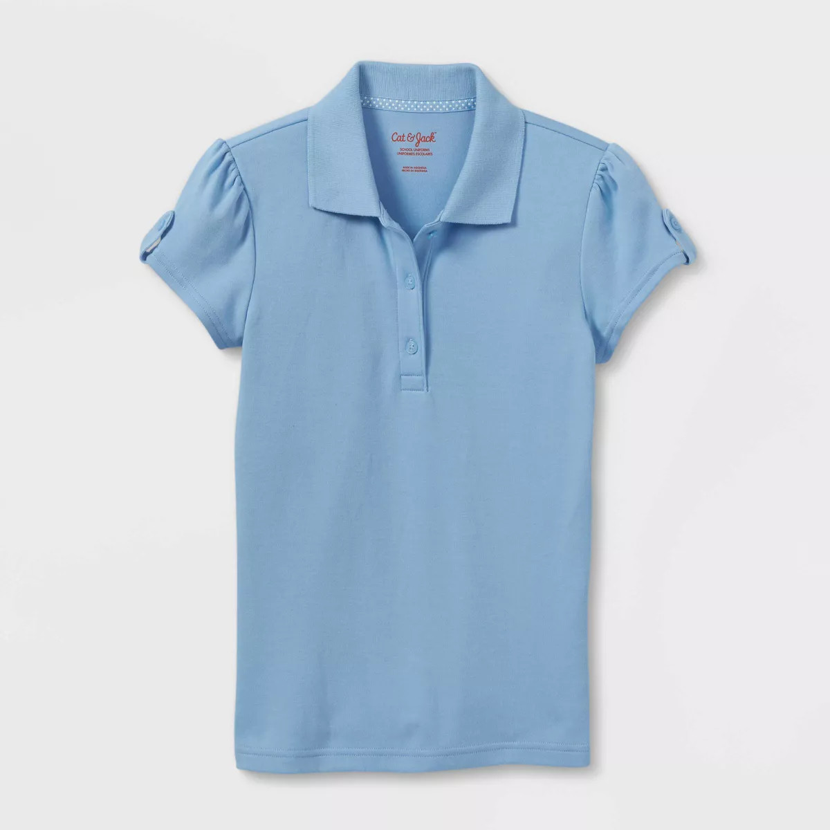 Girls' Short Sleeve Interlock Uniform Polo Shirt - Cat & Jack™ | Target