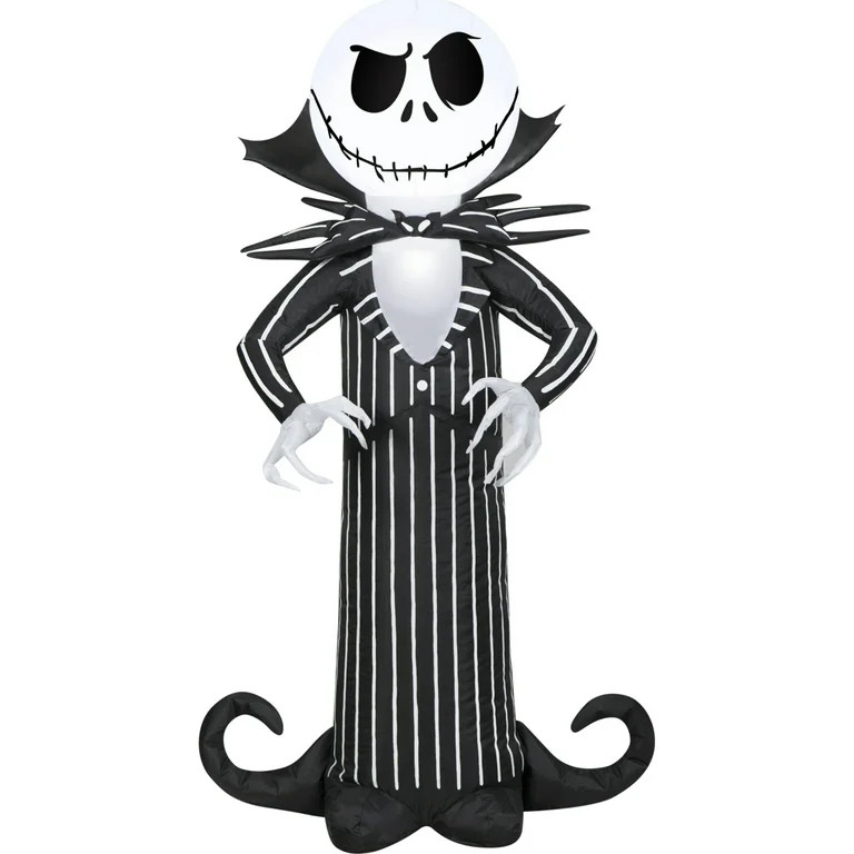 3.5 ft. H Halloween Disney Jack Skellington With Stylized Collar | Walmart (US)