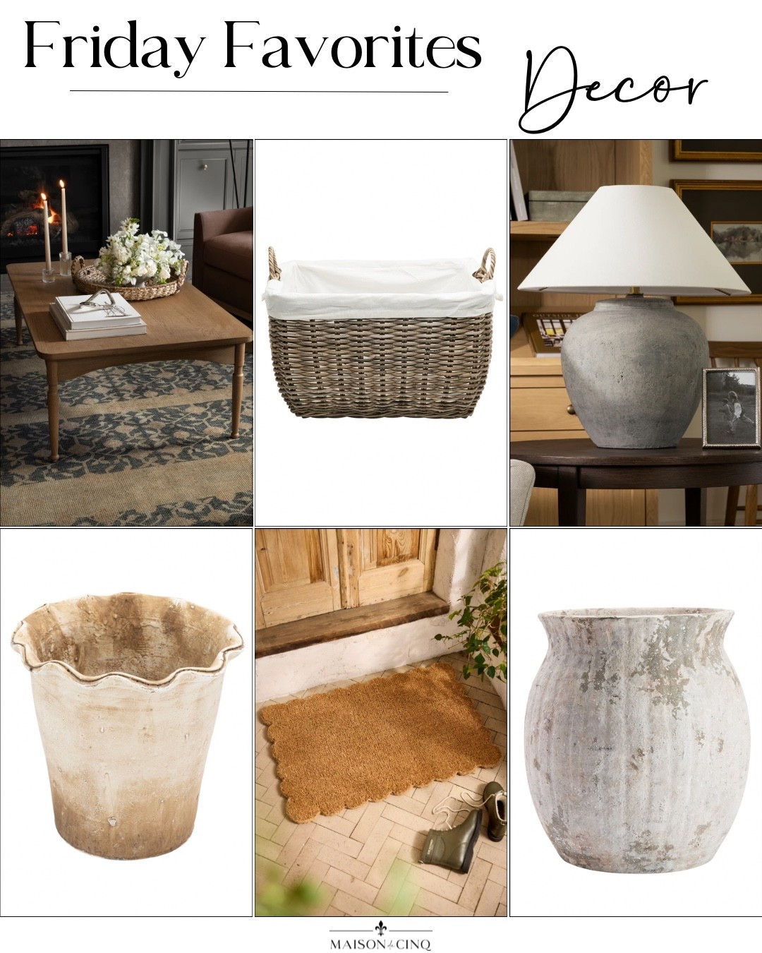 This week on Friday Favorites! We’re sharing McGee spring sale finds like my new table lamp and an amazing coffee table, plus the cutest doormat ever, my fave rustic PB vase on sale and more!

Home decor, planter, laundry basket, living room decor, spring refresh 

#LTKHome