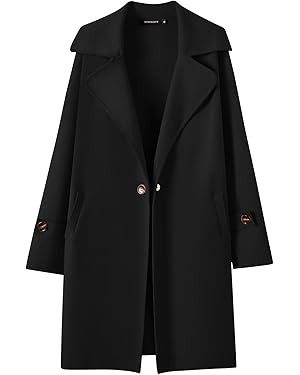 MEROKEETY Women's Long Sleeve Lapel Blazer Coatigan Winter Knit Classy Sweater Jacket Coats | Amazon (US)