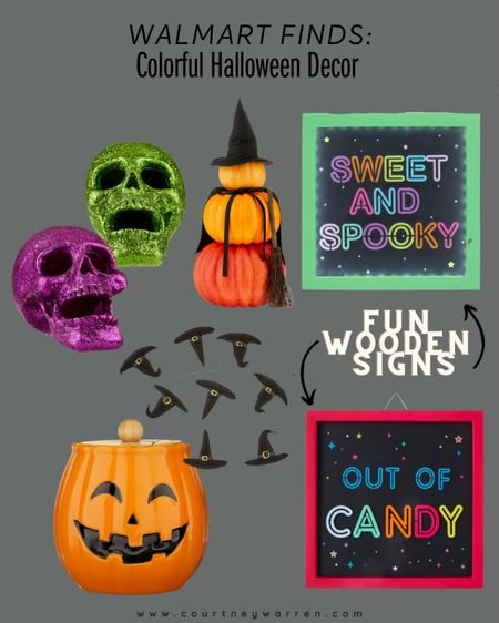 Colorful Halloween decor for inside, all from Walmart and super affordable 👻

#LTKhome #LTKHalloween #LTKSeasonal