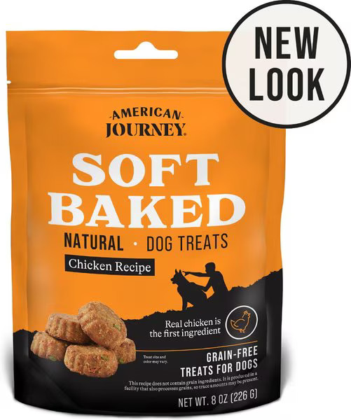 American Journey Chicken Recipe Grain-Free Soft-Baked Dog Treats, 8-oz bag | Chewy.com