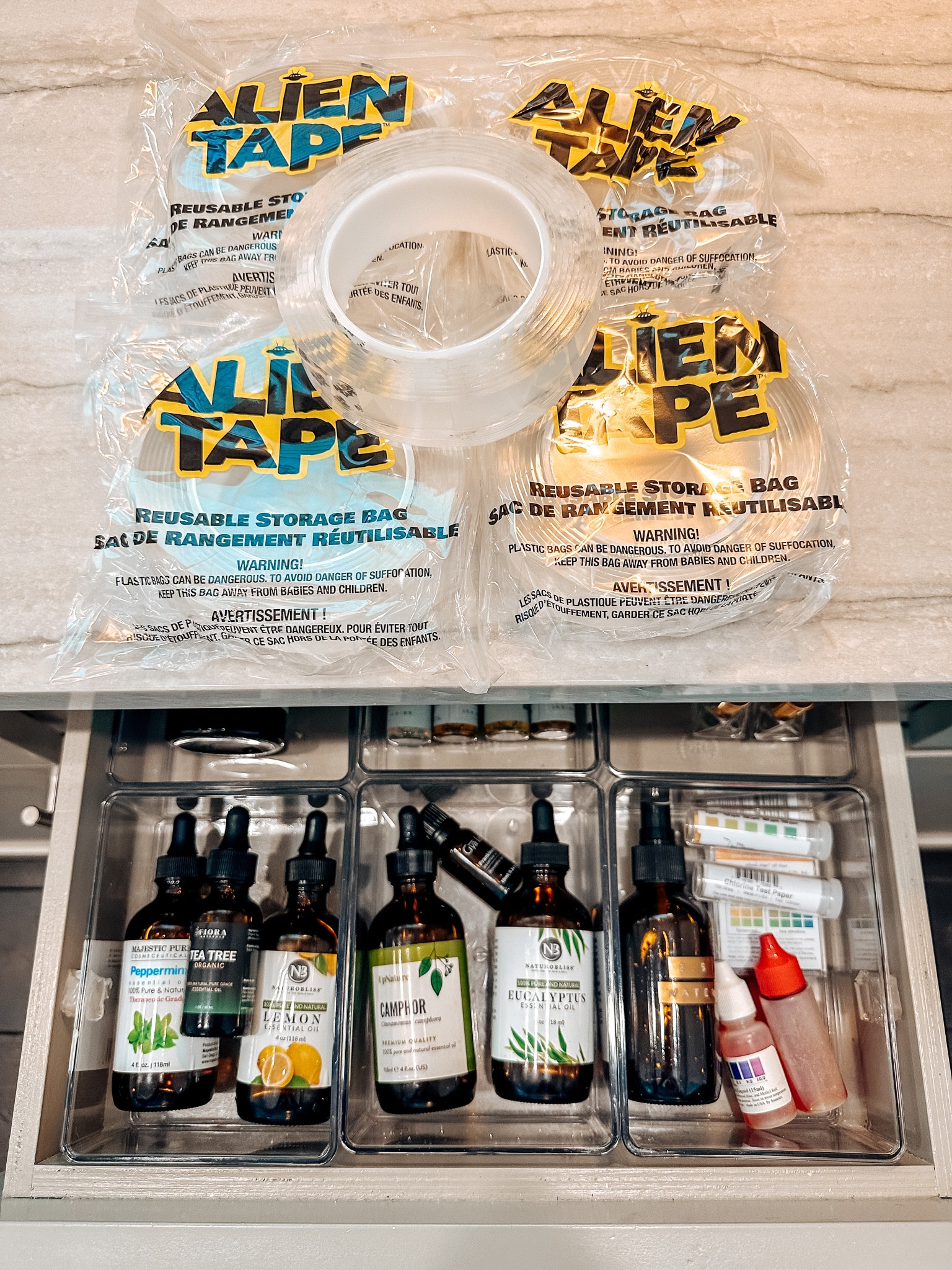 Alien tape is the best to make sure your drawers don’t move and you can use it for so many different things! Use code NEWQVC30 for $30 off if you spend more than $60. @qvc #ad #loveqvc