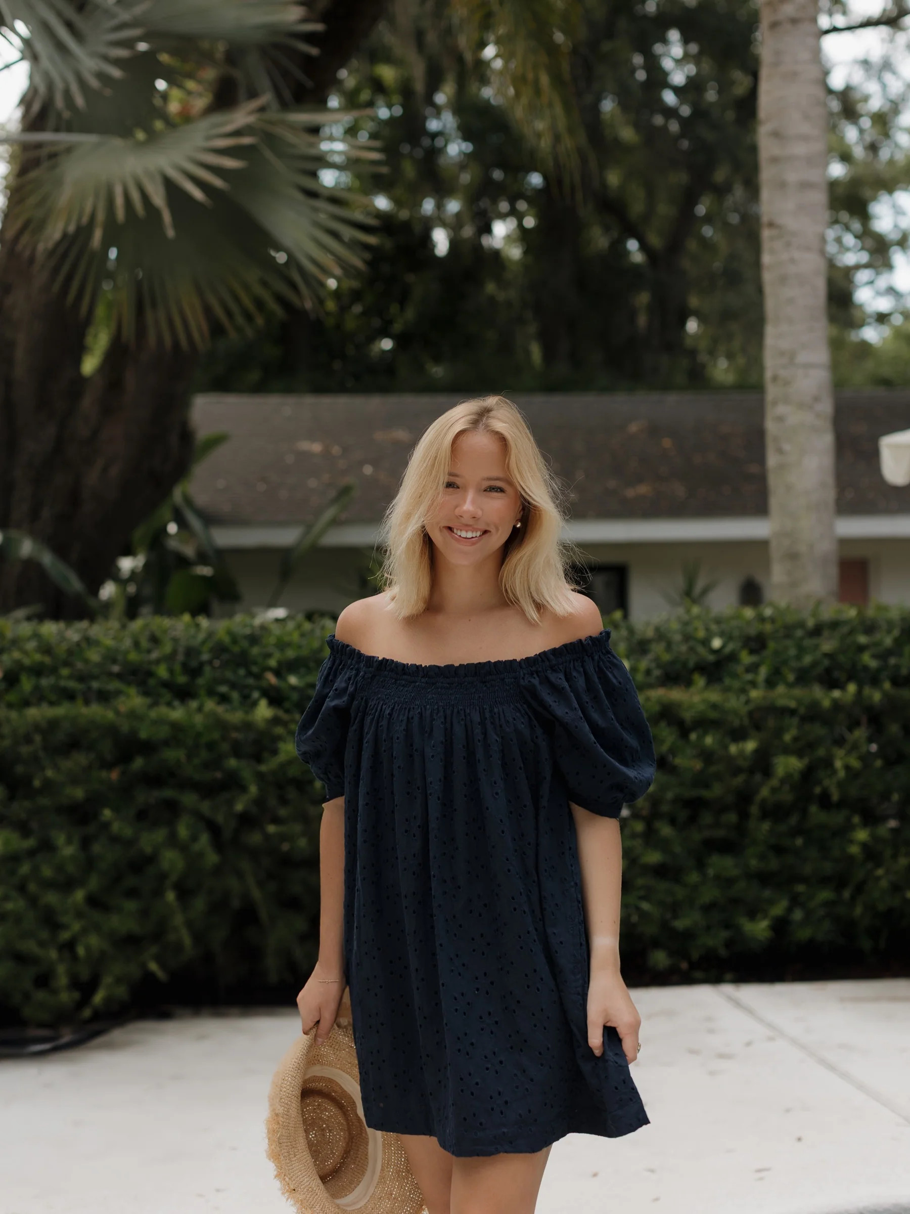 The Short & Sweet Set - Navy Eyelet | Darling Loungewear