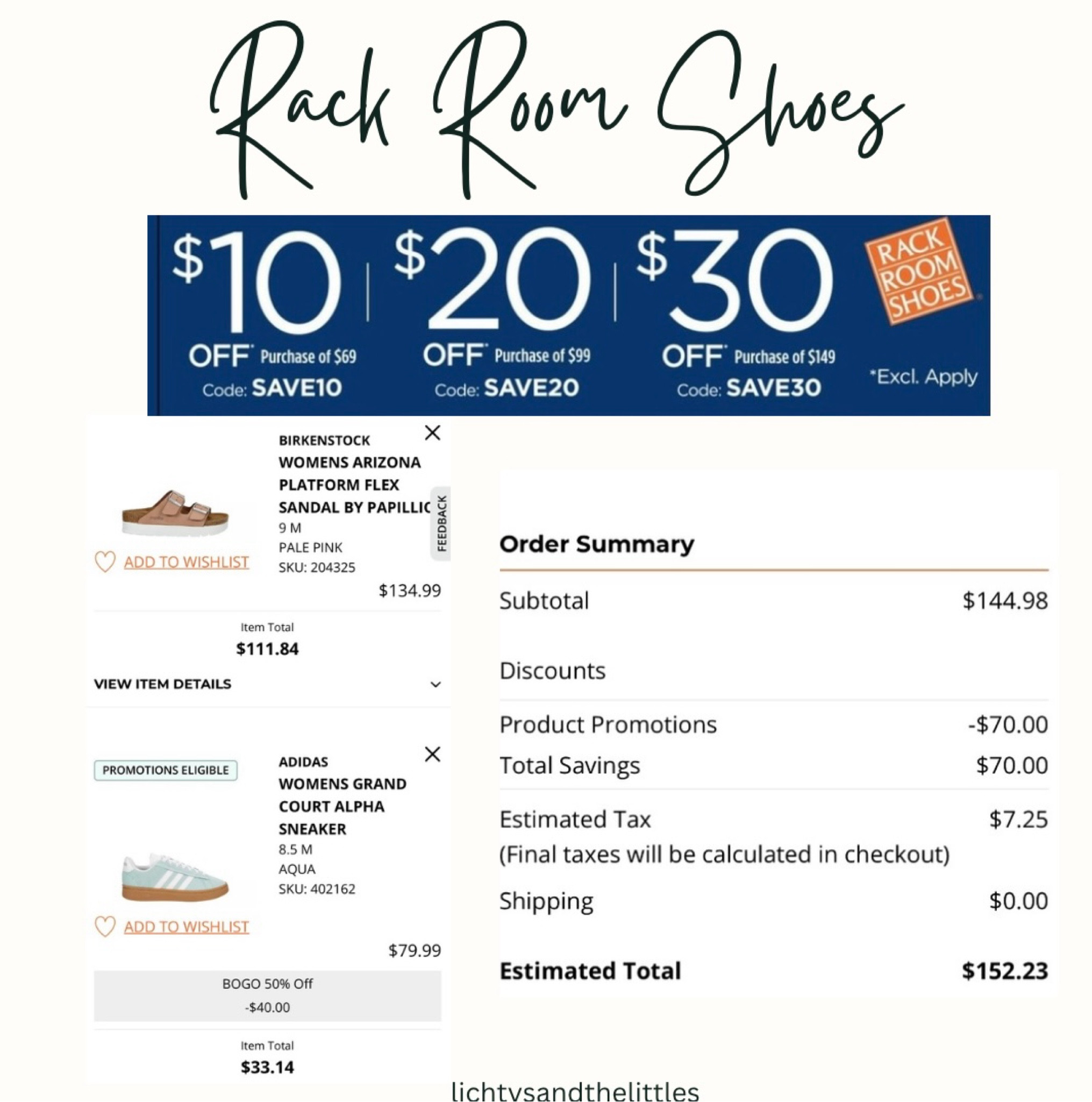 Rack Room Shoes has such good deals going on! You can stack $10, $20, $30 off on top of BOGO 50% off deals!!! Shoes for the family!! 