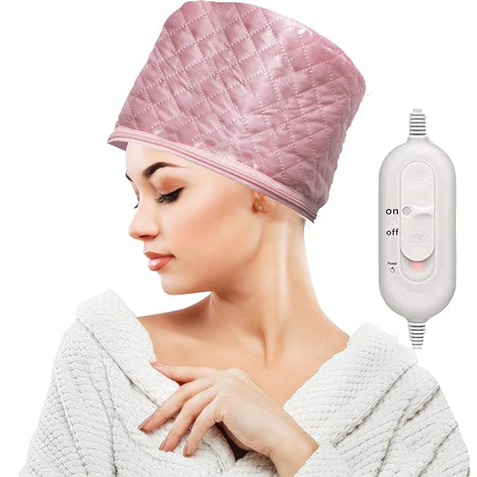 Alotlucky Hair Thermal Steamer Treatment SPA Cap Nourishing Care Hat with 3 Mode Temperature Cont... | Amazon (US)
