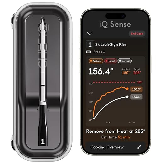 CHEF iQ Sense | Smart Wireless Meat Thermometer | Ultra-Thin Probe | WiFi Unlimited Range | 1000... | Amazon (US)