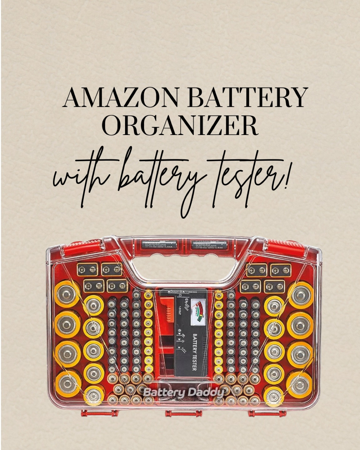 Help keep batteries organized this season with this. Great husband gift! 