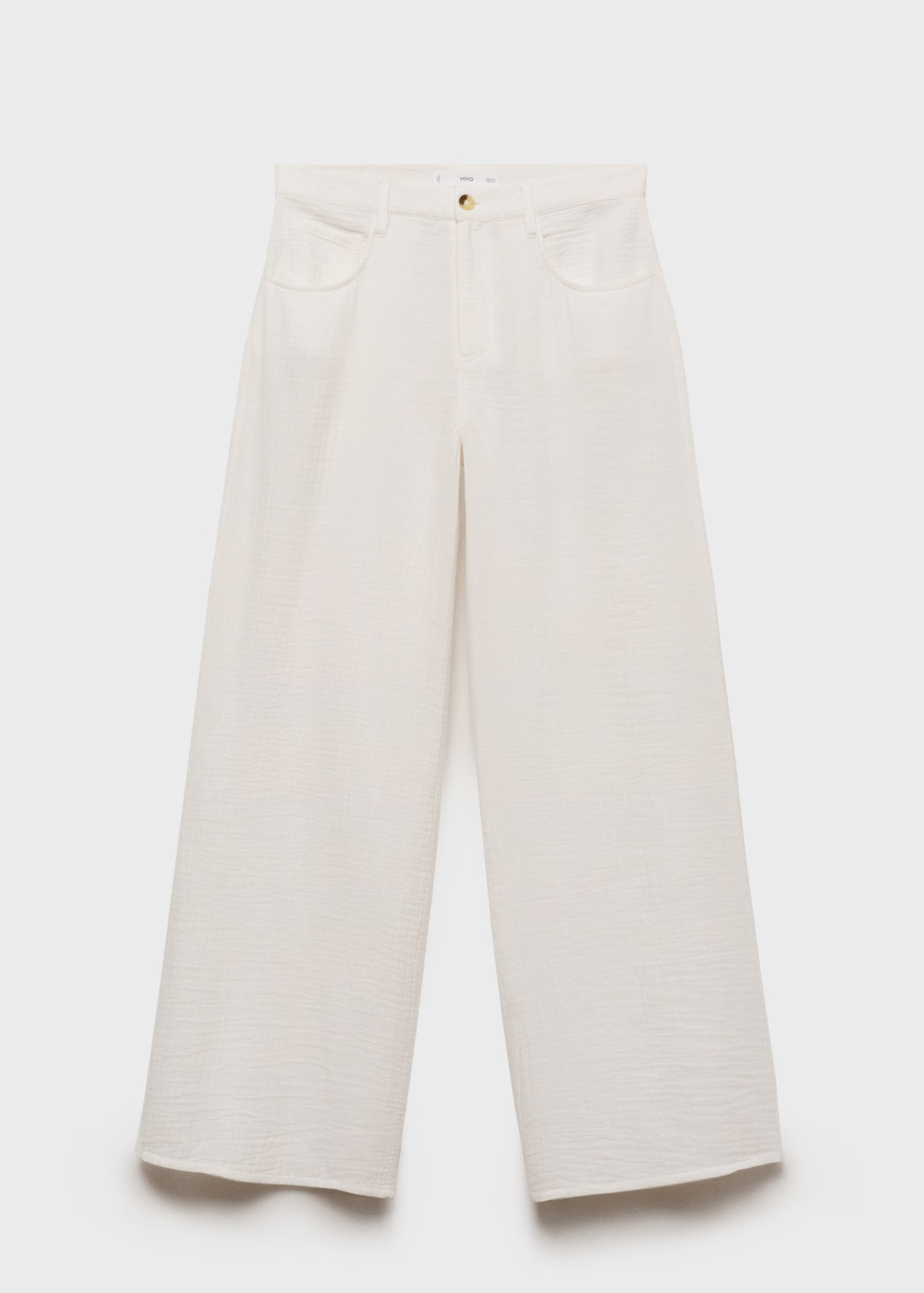 Straight-fit cotton pants - Women | MANGO USA | Mango (US/MX/AU)