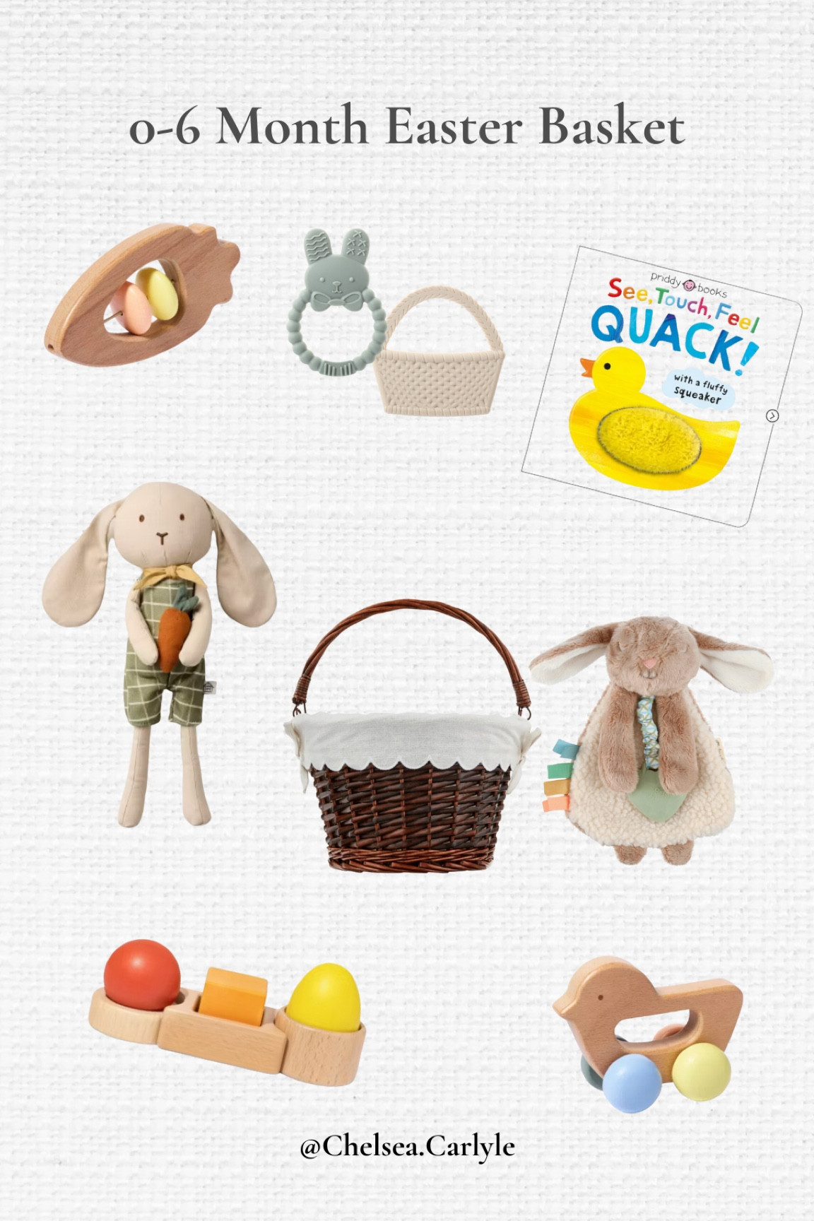 Affordable baby easter basket finds 🐣

Easter basket for a 0-6 month old | Easter toys | Easter ideas | Easter decor | baby basket | Easter basket for baby |



#LTKBaby #LTKFamily