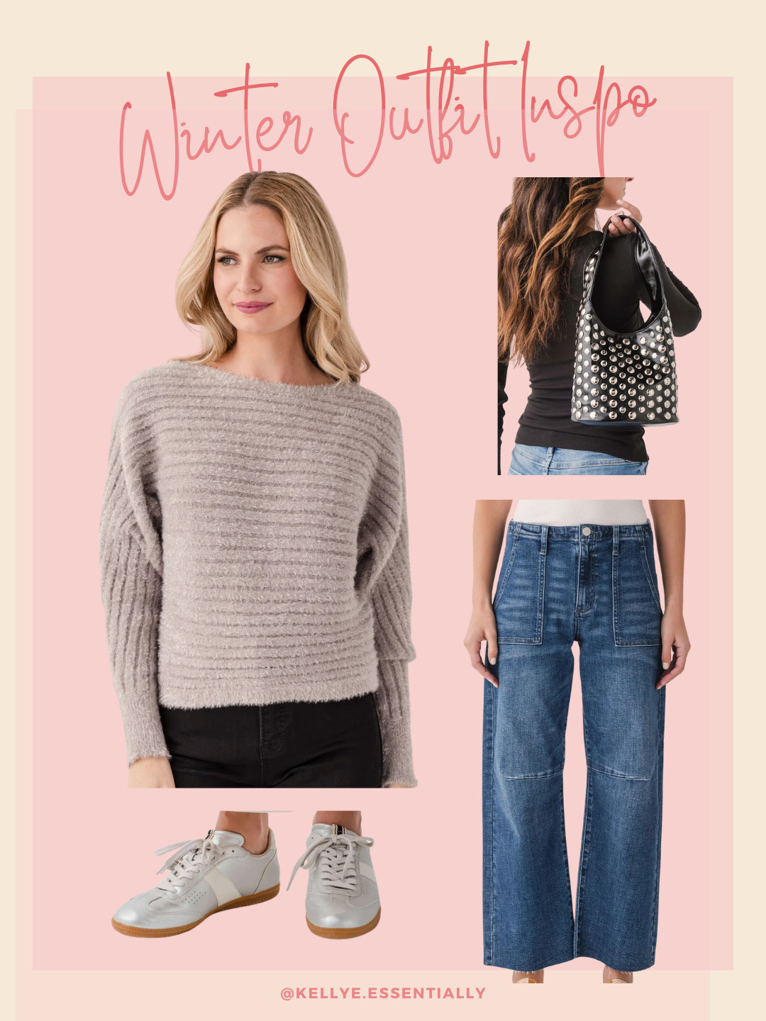 Code: CYBER25 for 25% off sitewide. 

A soft gray sweater, wide leg jeans, and casual sneakers make the perfect everyday winter look.

Great for errands, weekends, or everyday style this season. 

 #LTKSeasonal #LTKSaleAlert #LTKFindsUnder100