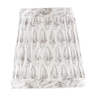 Isla Block Print Pleated Tall Chandelier Shade | Ballard Designs, Inc.