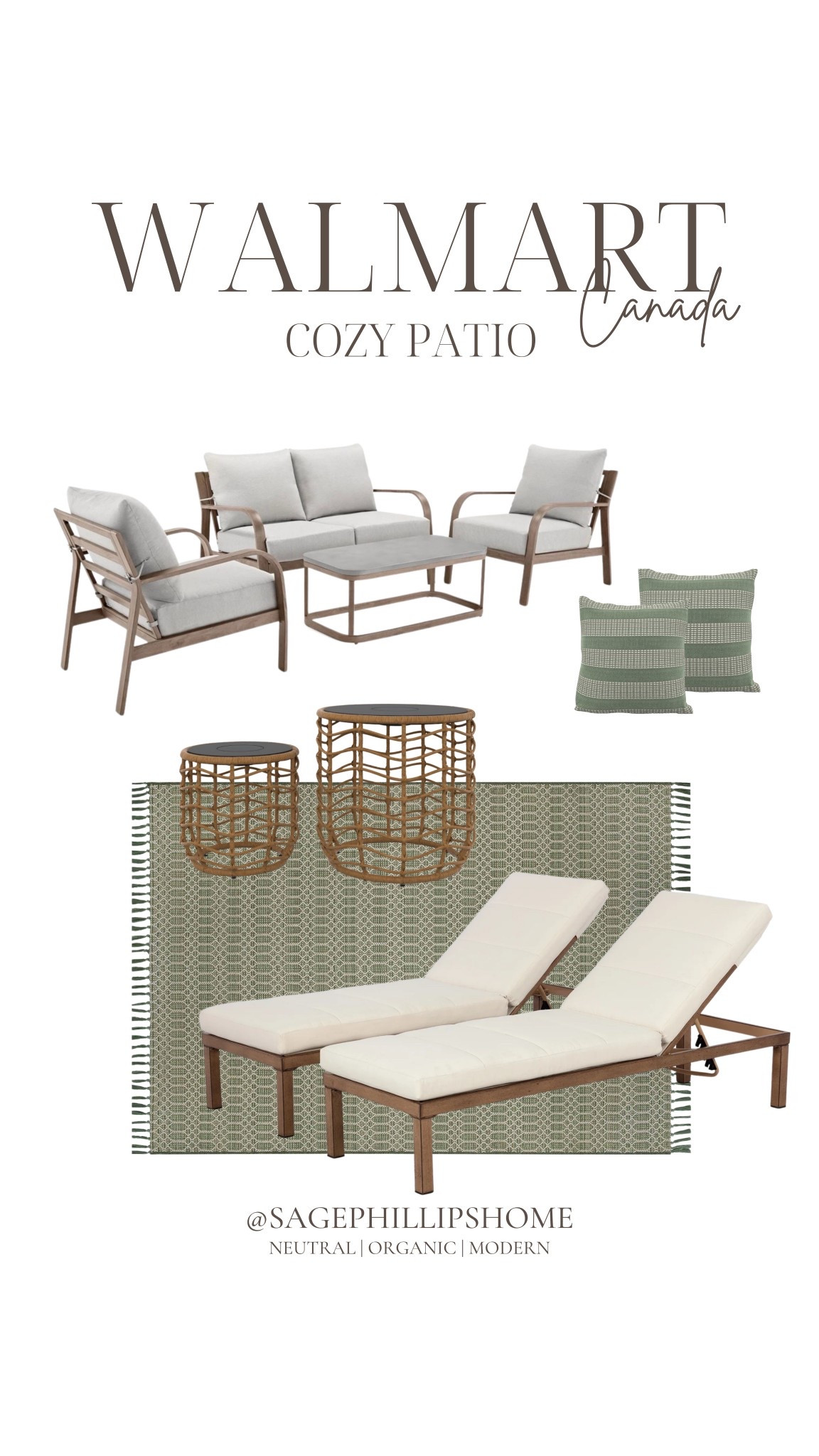 Okay Walmart… I see what you’re doing 👀🤎

I started with the 4-piece set… and then it turned into this whole moment. The loungers, the rug, the woven tables, the pillows  it all just works together so well.

It’s giving cozy, layered, actual outdoor living space… not just patio furniture.

#LTKhome #LTKcanada #LTKsale