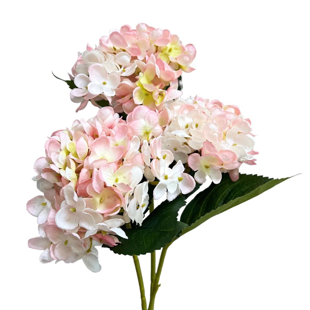Artificial Hydrangea Stem set of 3 Faux Floral Decor - Etsy | Etsy (US)