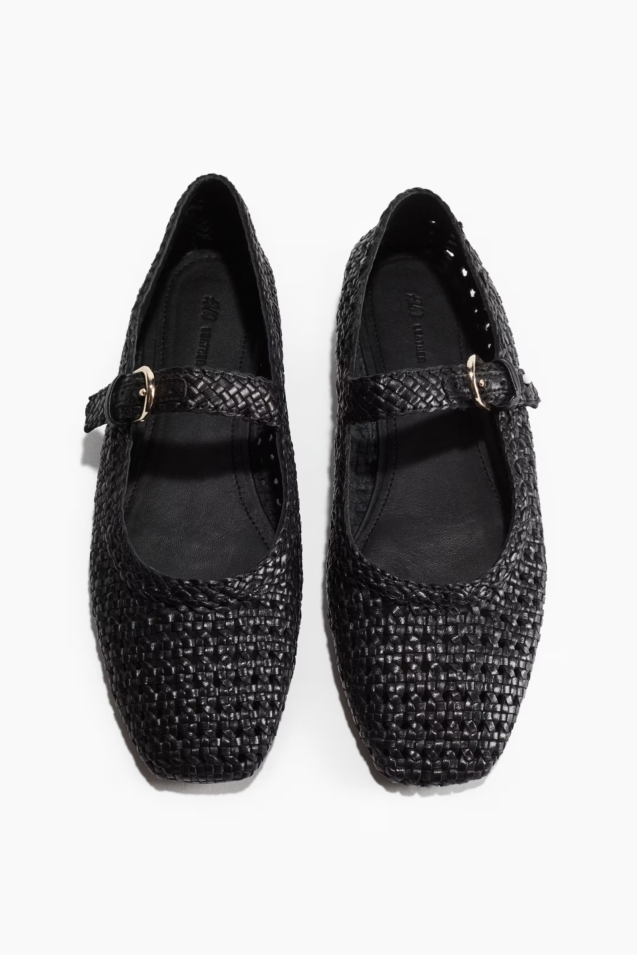 Leather Mary Jane Flats - Black - Ladies | H&M US | H&M (US + CA)