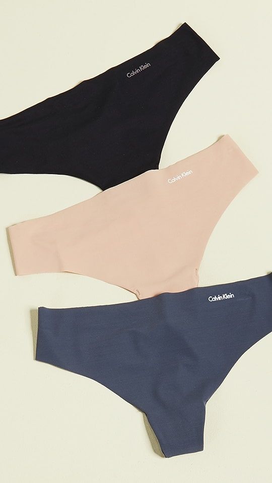 Calvin Klein Underwear Invisibles Thong 3 Pack | SHOPBOP | Shopbop