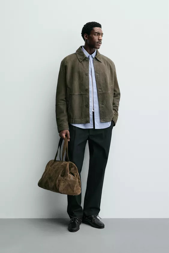 SUEDE LEATHER JACKET | Zara UK